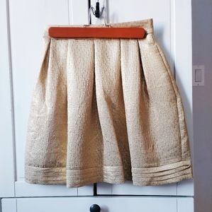 COPY - Shoshanna gold skirt